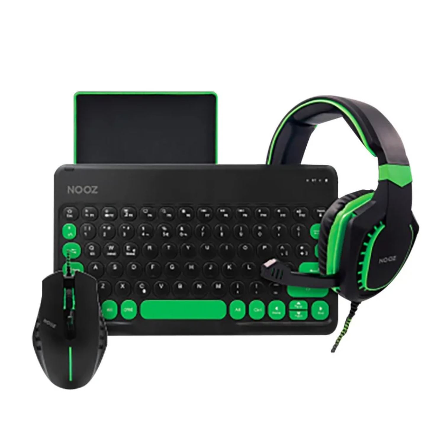 Set Gaming 4 en 1 Nooz - Verde