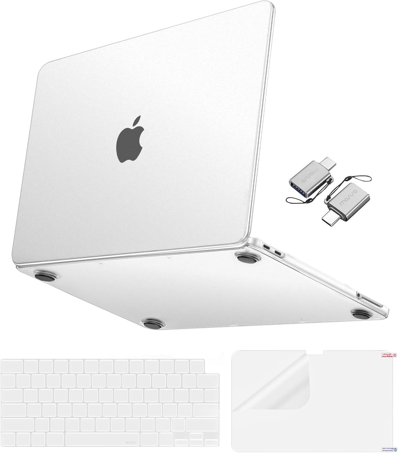 MOSISO Funda Mate Compatible con MacBook Neo 13 Pulgadas A3404 (2026) – Carcasa Rígida Ultrafina 4 en 1, Anti Huellas y Resistente a Arañazos - Transparente