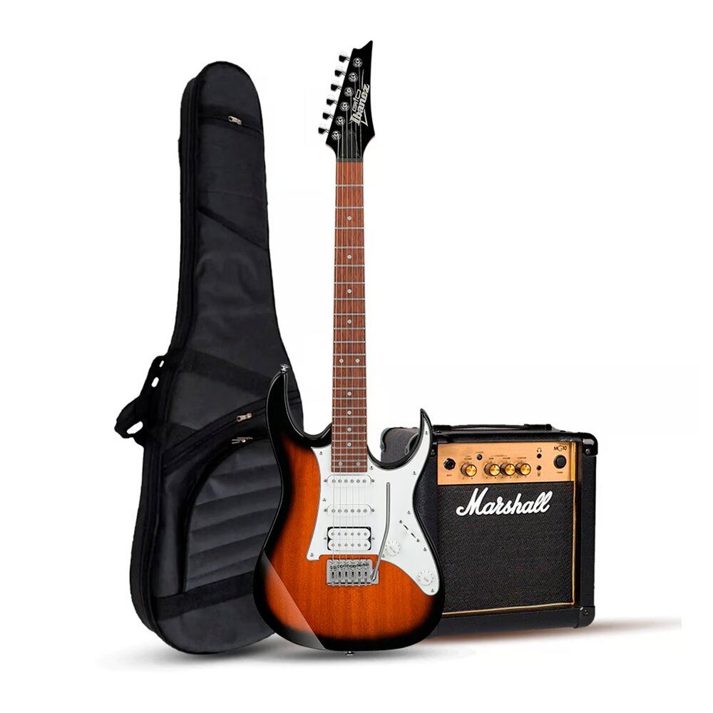 GIO GRG140 SUNBURST- MARSHALL 10W