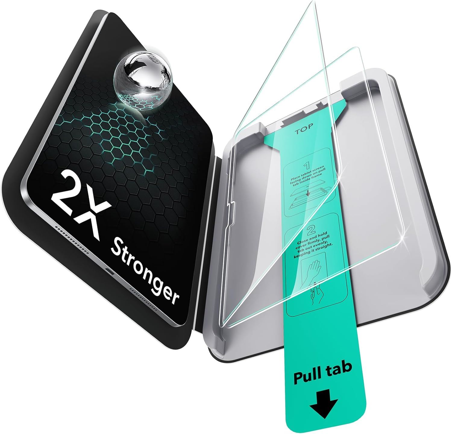 ESR Pack 2 Protectores de Pantalla para iPad Pro 11" M5/M4 (2025/2024) Vidrio Templado 9H