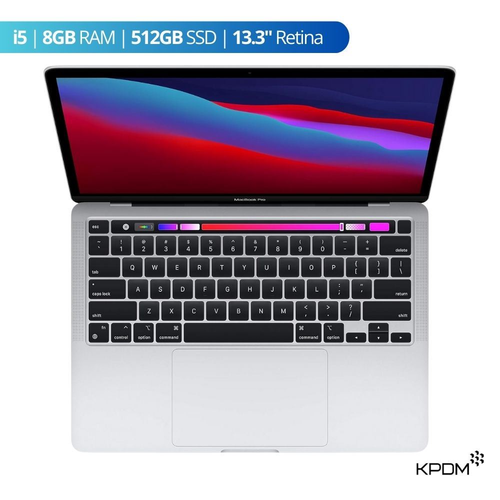Laptop MacBook Pro 2019 Touch Bar i5 8GB 512GB 13.3" - Plateado - Reacondicionado - Grado A