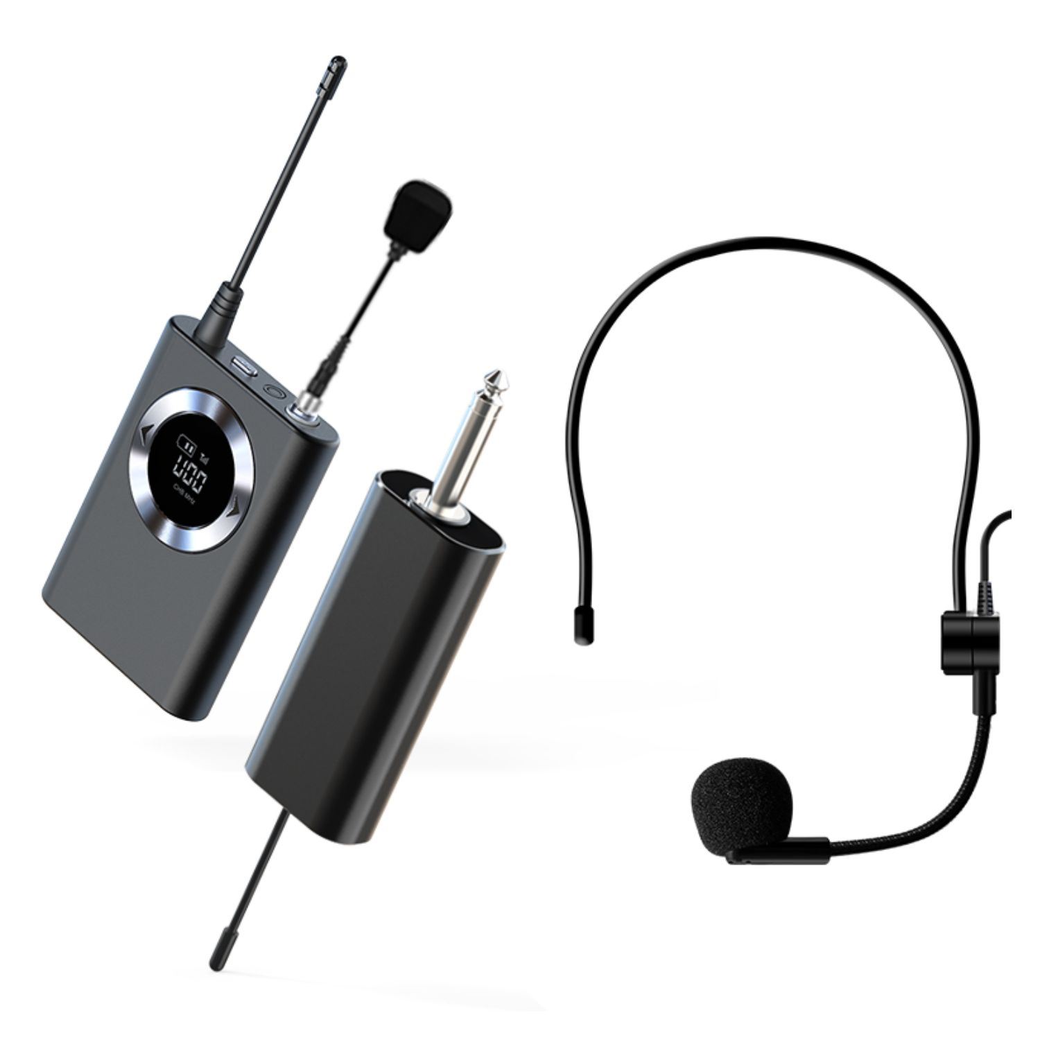 Micrófono inalámbrico multifunción U80 UHF 15 puntos de frecuencia