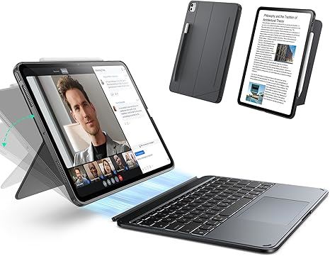 ESR Funda con teclado magnético desmontable para iPad Pro 13” (M5/M4, 2025/2024) con Trackpad y teclas retroiluminadas.