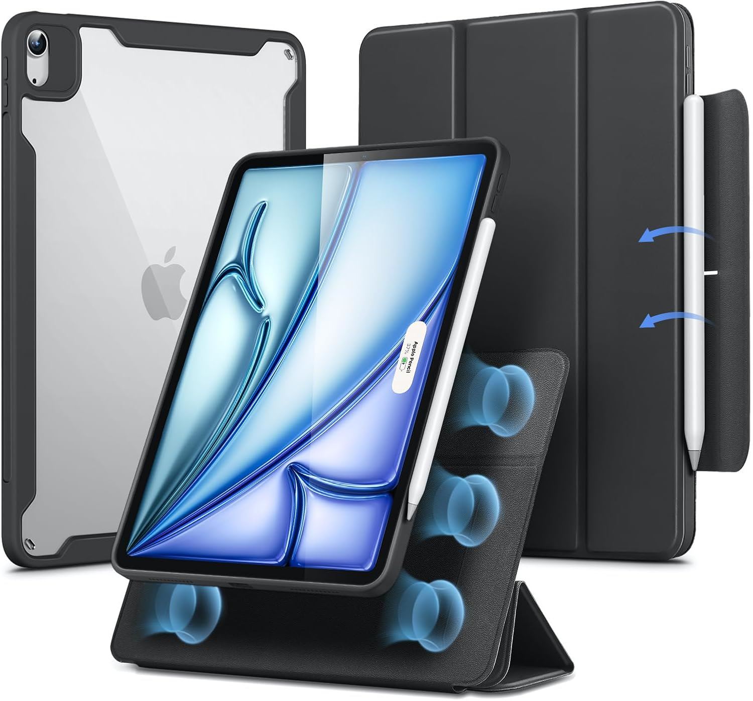 ESR Rebound Hybrid Case 360 para iPad Air 11" M3/M2 (2025/2024) Funda Protectora con Soporte