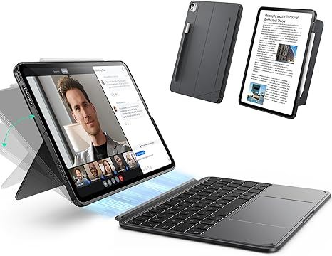 ESR Funda con teclado desmontable magnético para iPad Pro 11” (M5/M4, 2025/2024) con Trackpad y teclas retroiluminadas