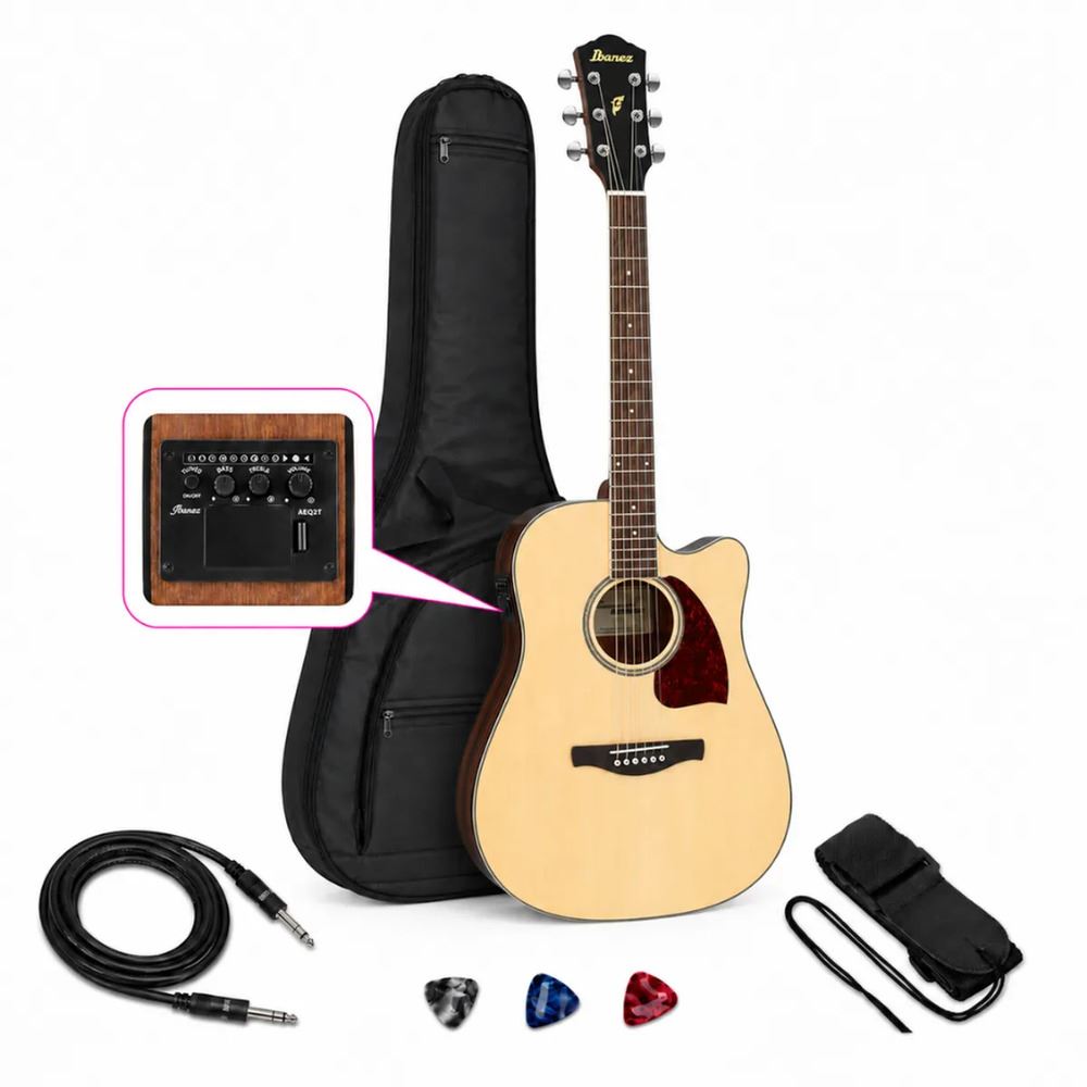 GUITARRA ELECTROACÚSTICA PF16WCE NATURAL HIGH GLOSS PACK