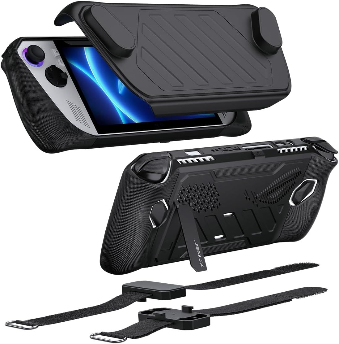 Protector Case Carcasa Funda JSAUX ModCase para ROG Ally con Soporte y Protección 360°