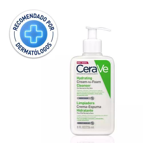 Cerave Limpiador Crema Espumosa Hydrating Cream-tofoam 236ml