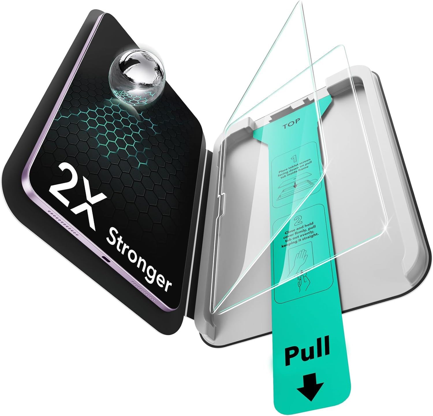 ESR Protector de Pantalla iPad Air 13" M4/M3/M2 2026/2025/2024 Pack 2 - Vidrio Templado 9H, Instalación UltraFit sin Burbujas, Compatible Apple Pencil