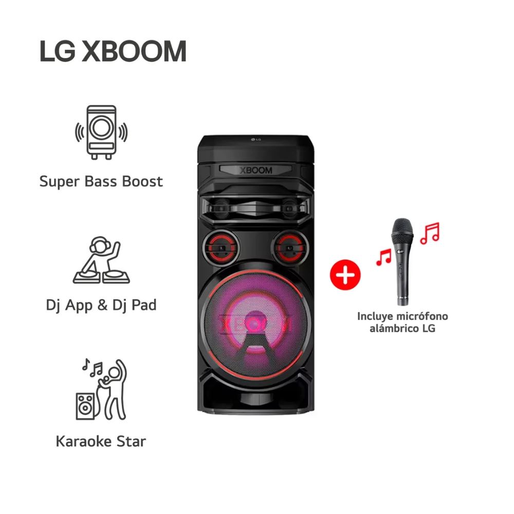Torre de sonido LG XBOOM RNC7 Multi-Bluetooth Karaoke Star