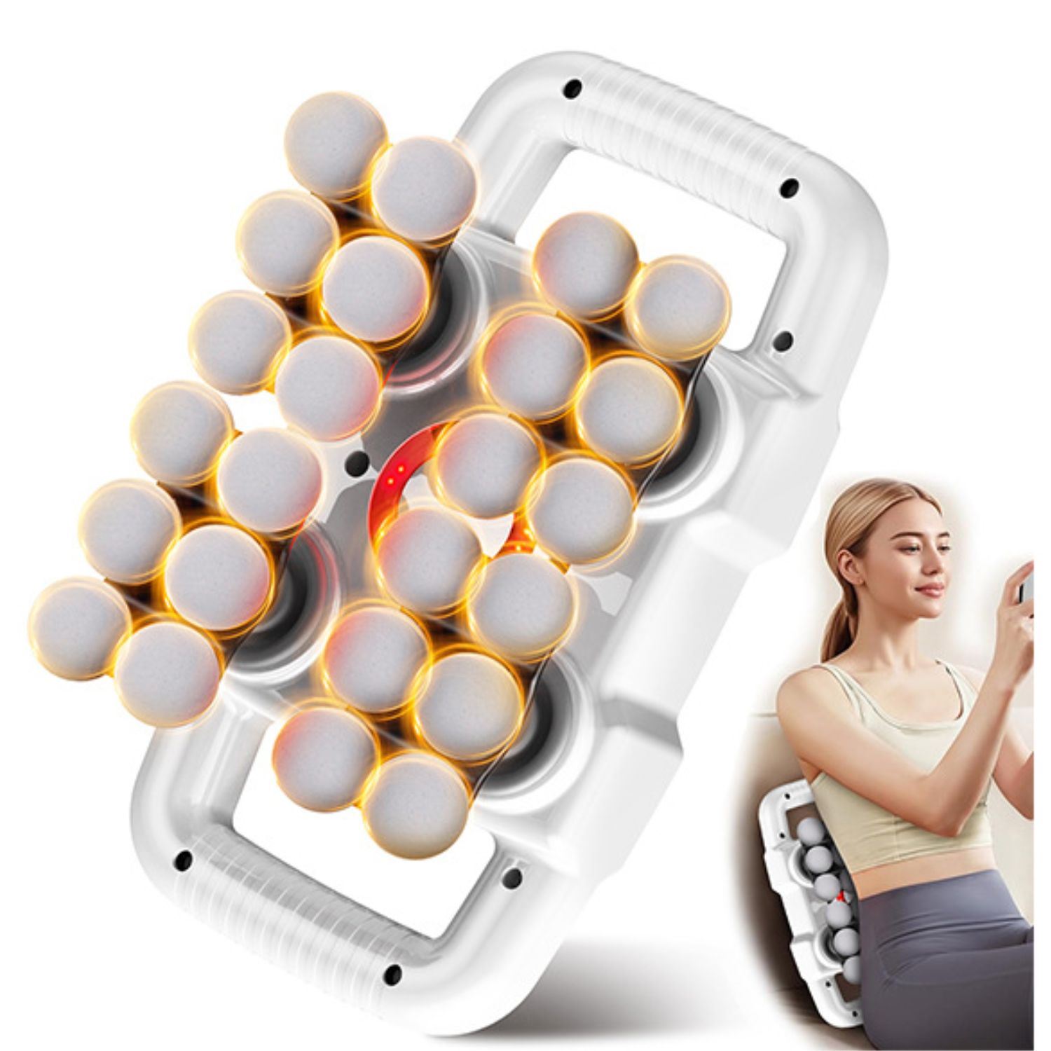 Masajeador Corporal Eléctrico 24 Cabezales y 20 Niveles Recargable Victoria Han