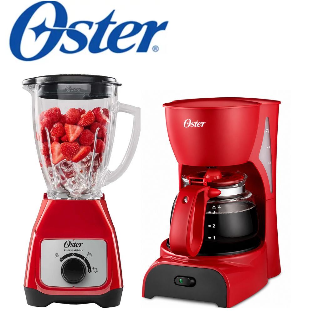 Combo Oster Licuadora Oster BLSTKAGRRD + Cafetera BVSTDCDR5R