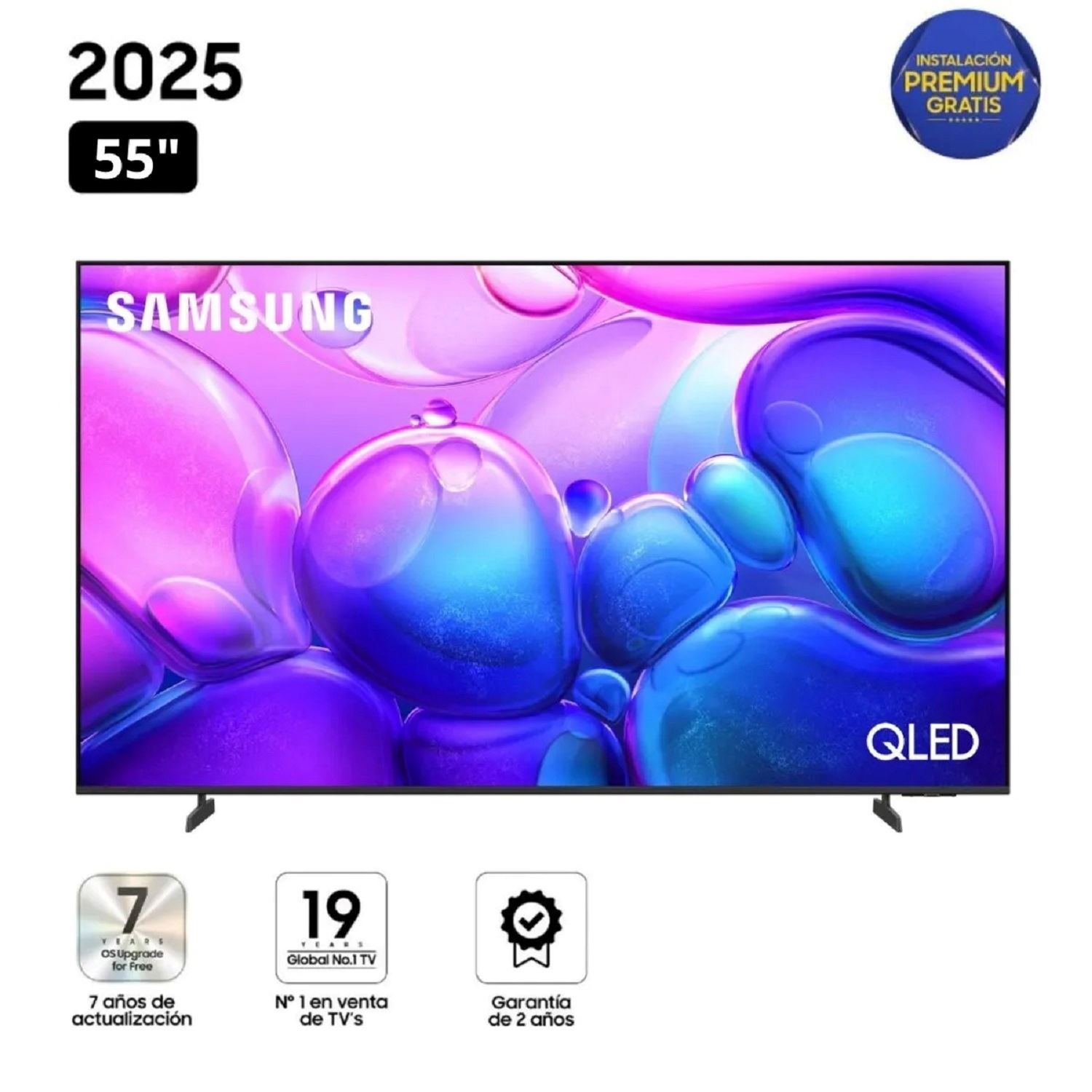 Televisor Samsung 55" QN55Q6FAAGXPE QLED UHD 4K Smart TV - Negro