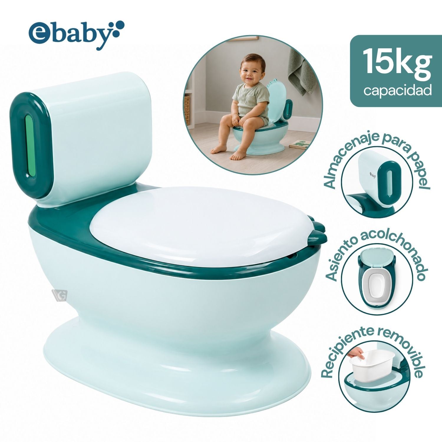 Bacinilla CLEANY- EB900-1 Verde