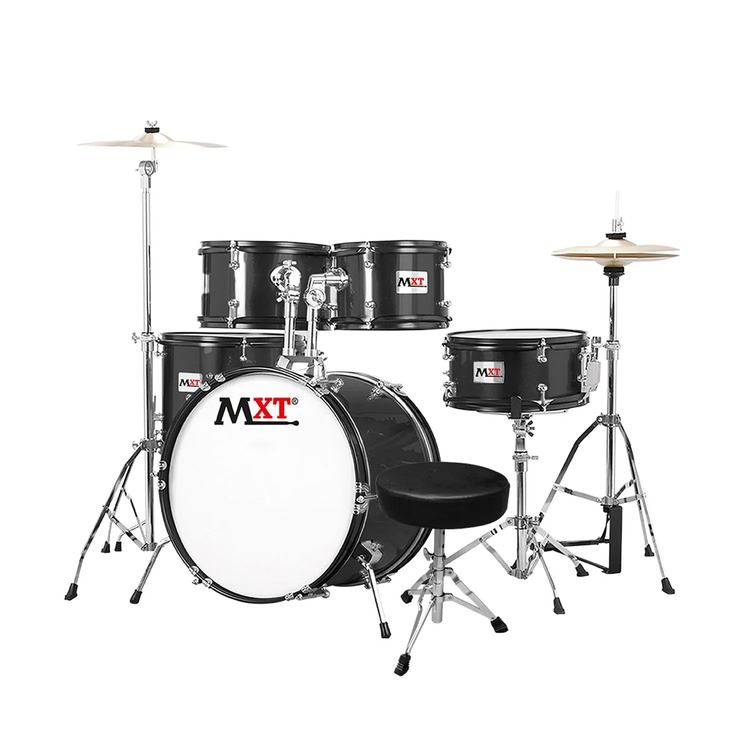 BATERIA ACUSTICA NIÑOS 5 DRUMS BLACK.