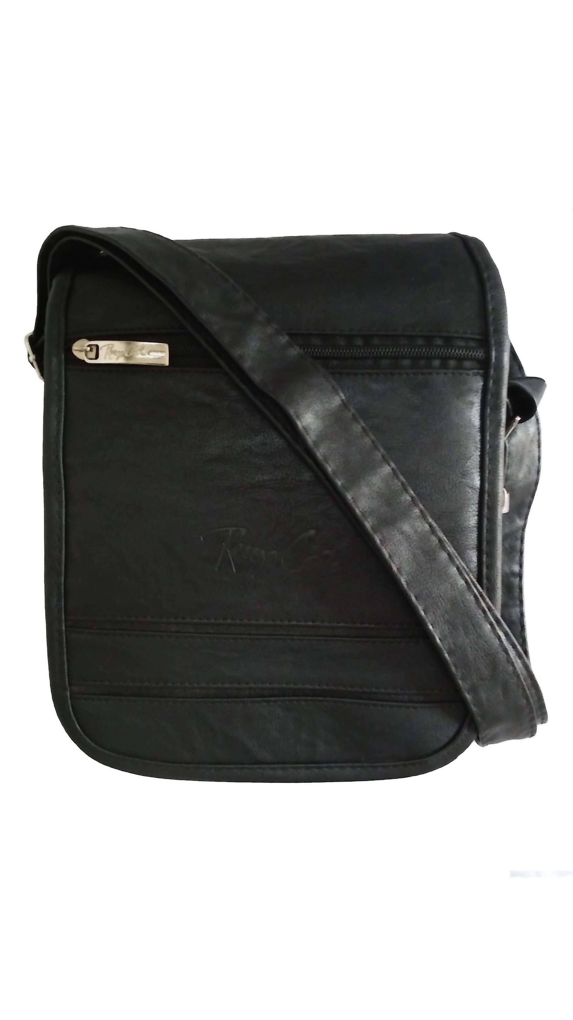 Morral A5 Negro Portalaptop 9pulg 22x18x5 Cuero Liso SKU: 018