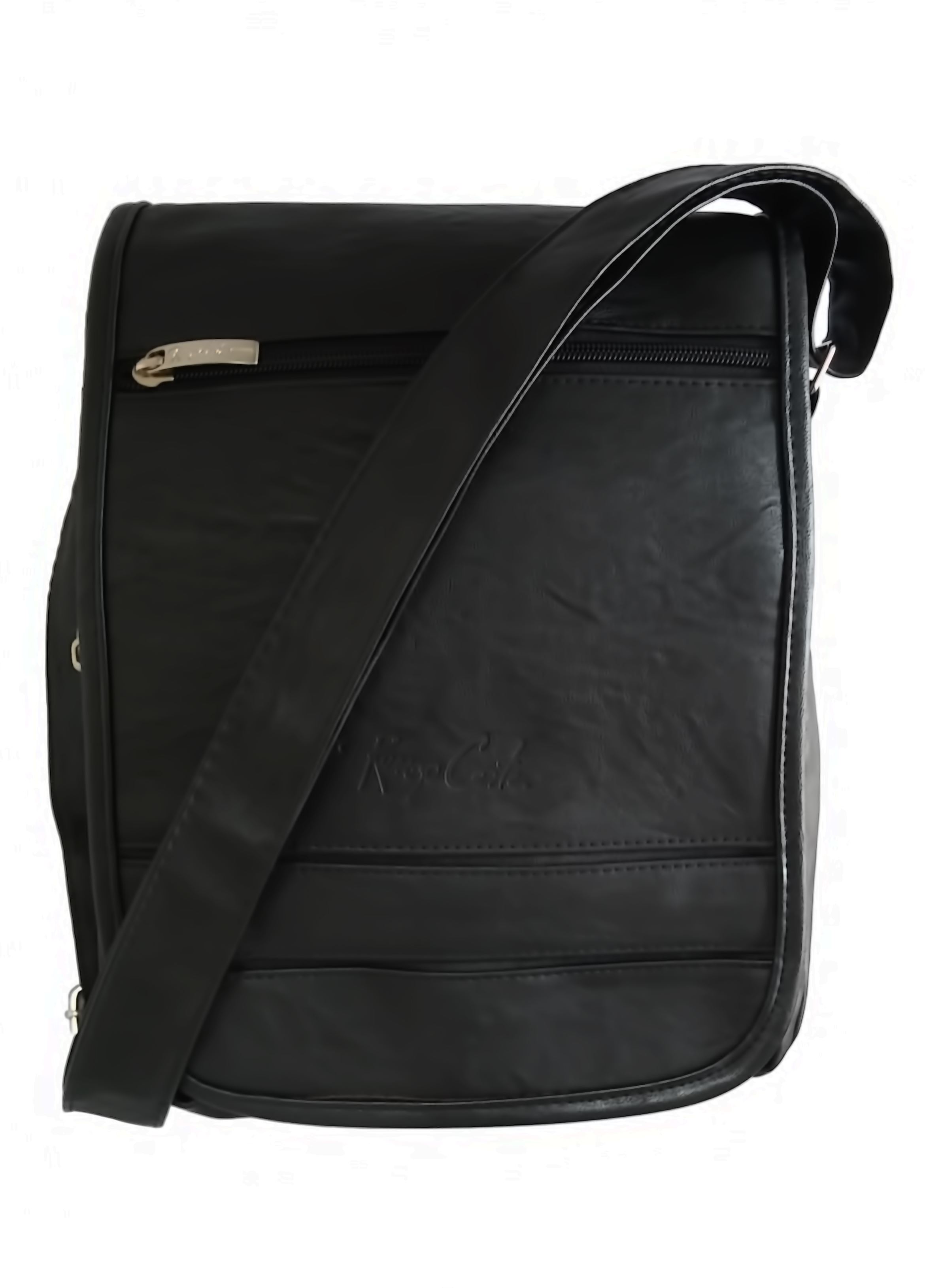 Morral A4 Negro Portalaptop 11pulg 28x22x5 Cuero Liso SKU: 014