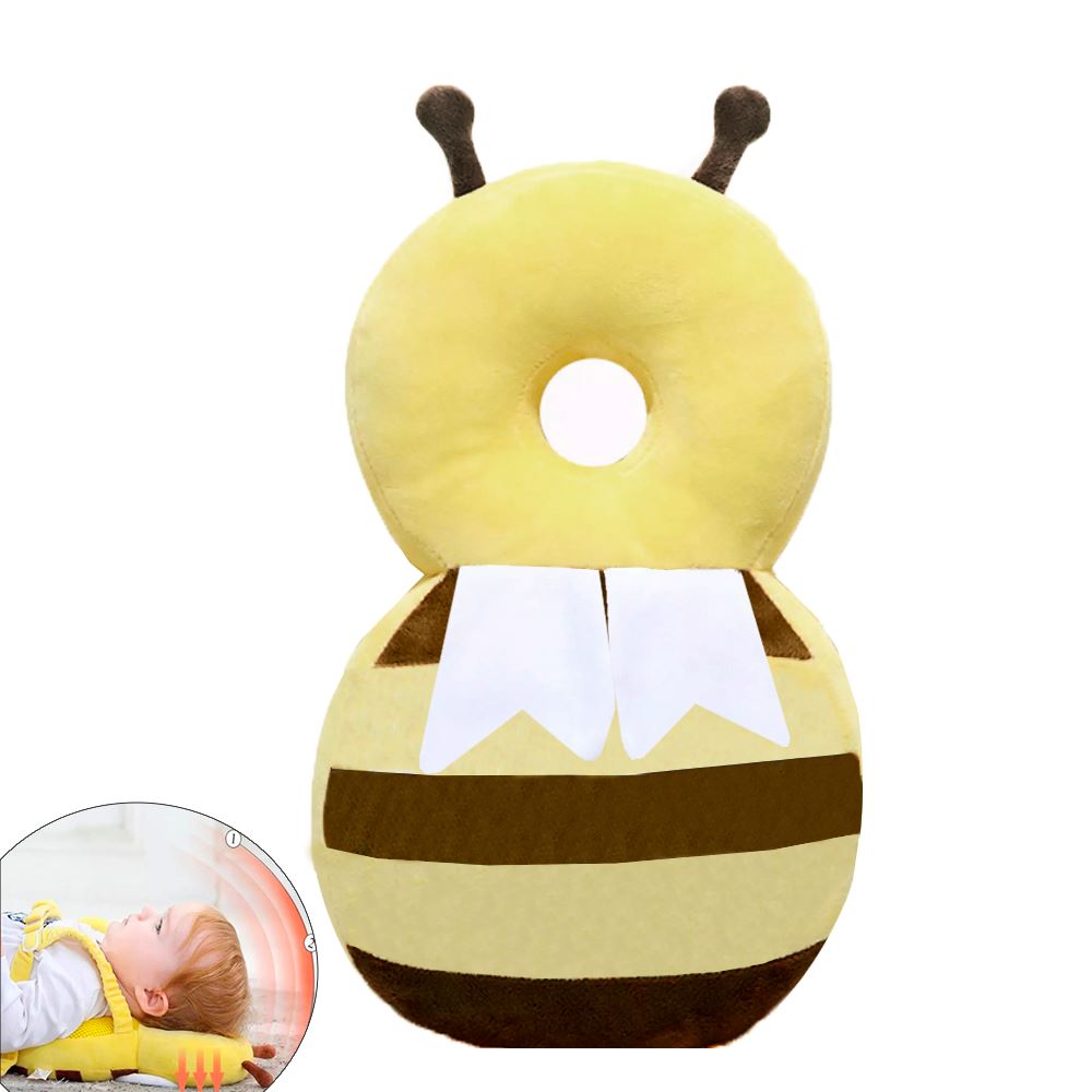 Protector anti caida abeja amarillo para bebe