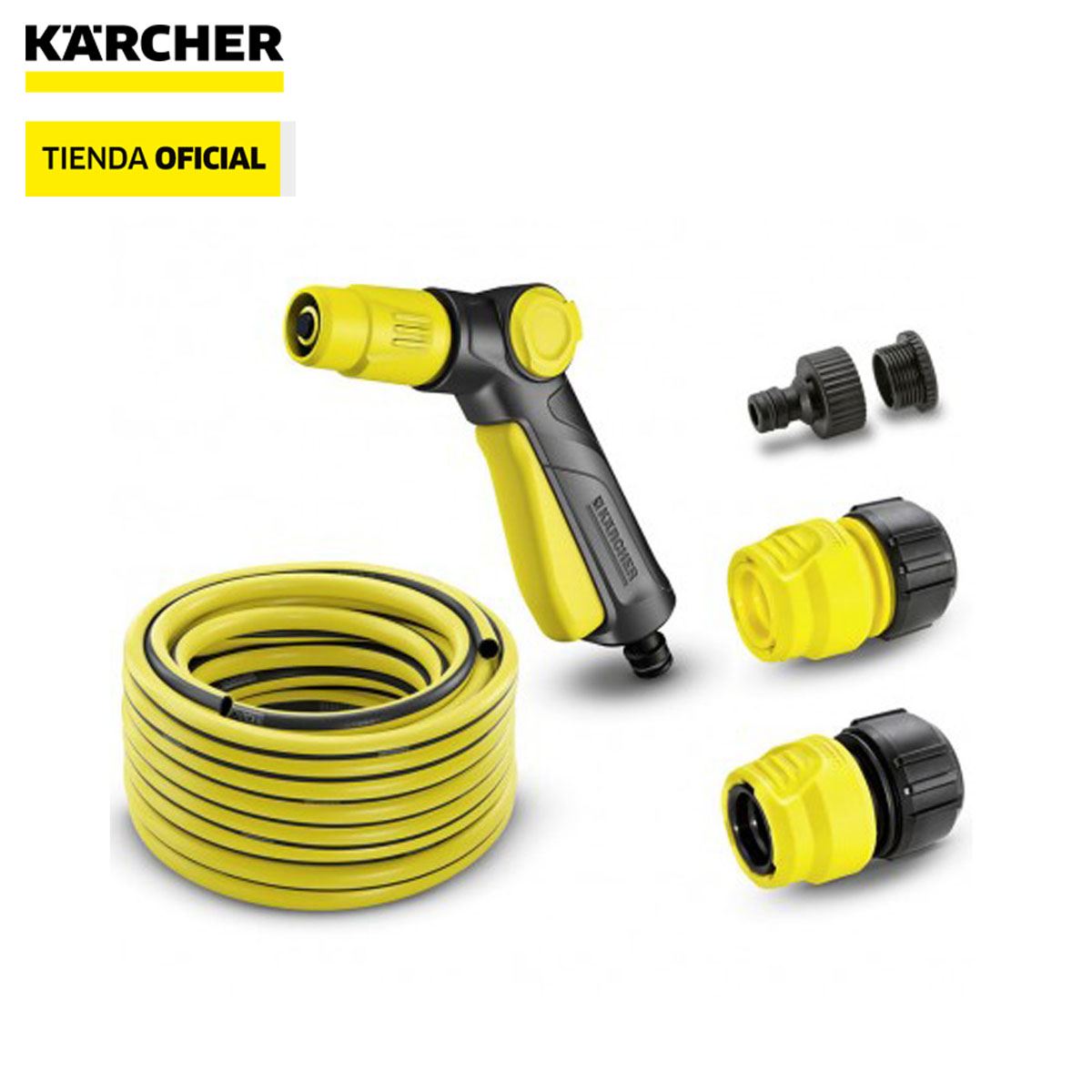 Set Completo de Pistola y Manguera de Riego 1/2" 20 Mts Karcher 2.645-115.0