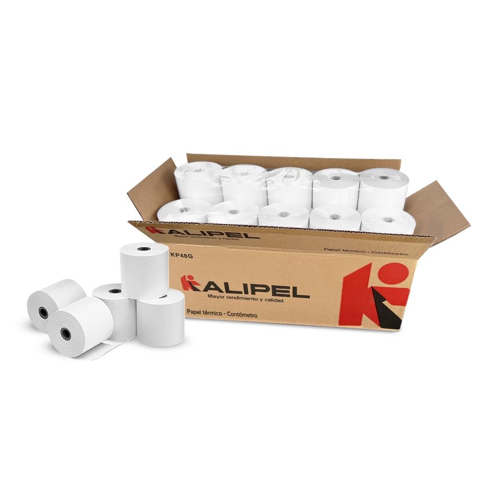 Papel Termico 20 Rollos Contometro 80x80mm KALIPEL