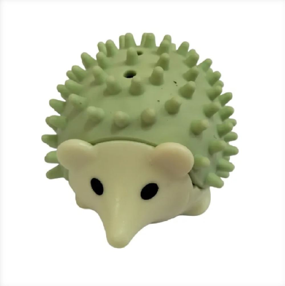 Juguete catnip caramelo duro para gatos diseño erizo verde