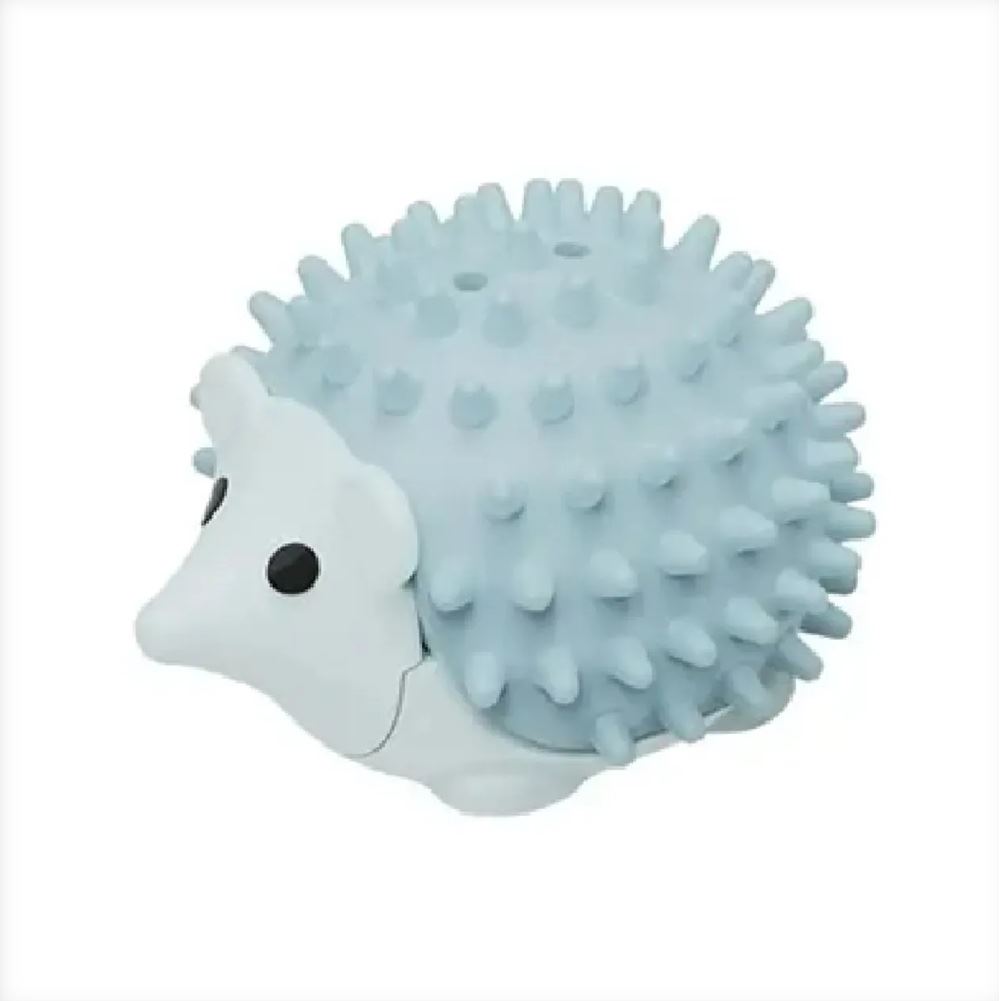 Juguete catnip caramelo duro para gatos diseño erizo celeste