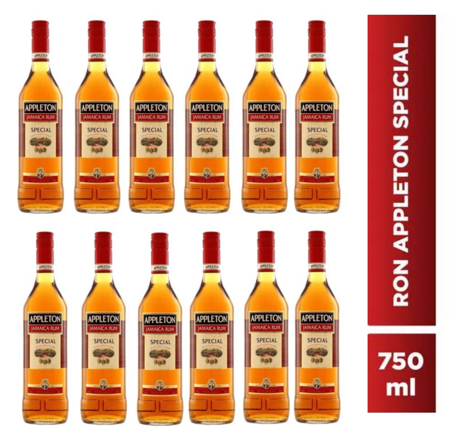 Ron Appleton Jamaica Rum Special de 750 ml - 12 UND