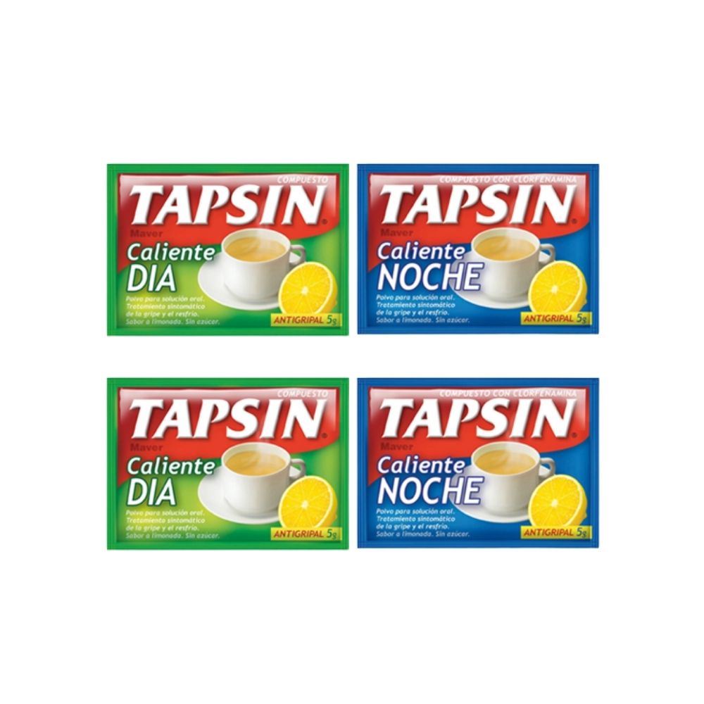 Pack Tapsin Plus Caliente Día 2 Und + Tapsin Plus Caliente Noche 2 Und