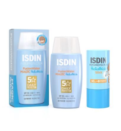 Pack Isdin Isdin Fotoprotector Fusion Water Magic Pediatrics Spf 50+ 1 Und + Isdin Fotoprotector Pediatrics Stick 20 G 1 Und