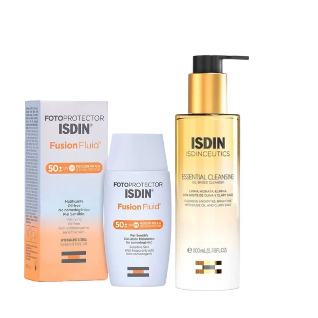 Pack Isdin Limpieza y Protección Fusion Fluid