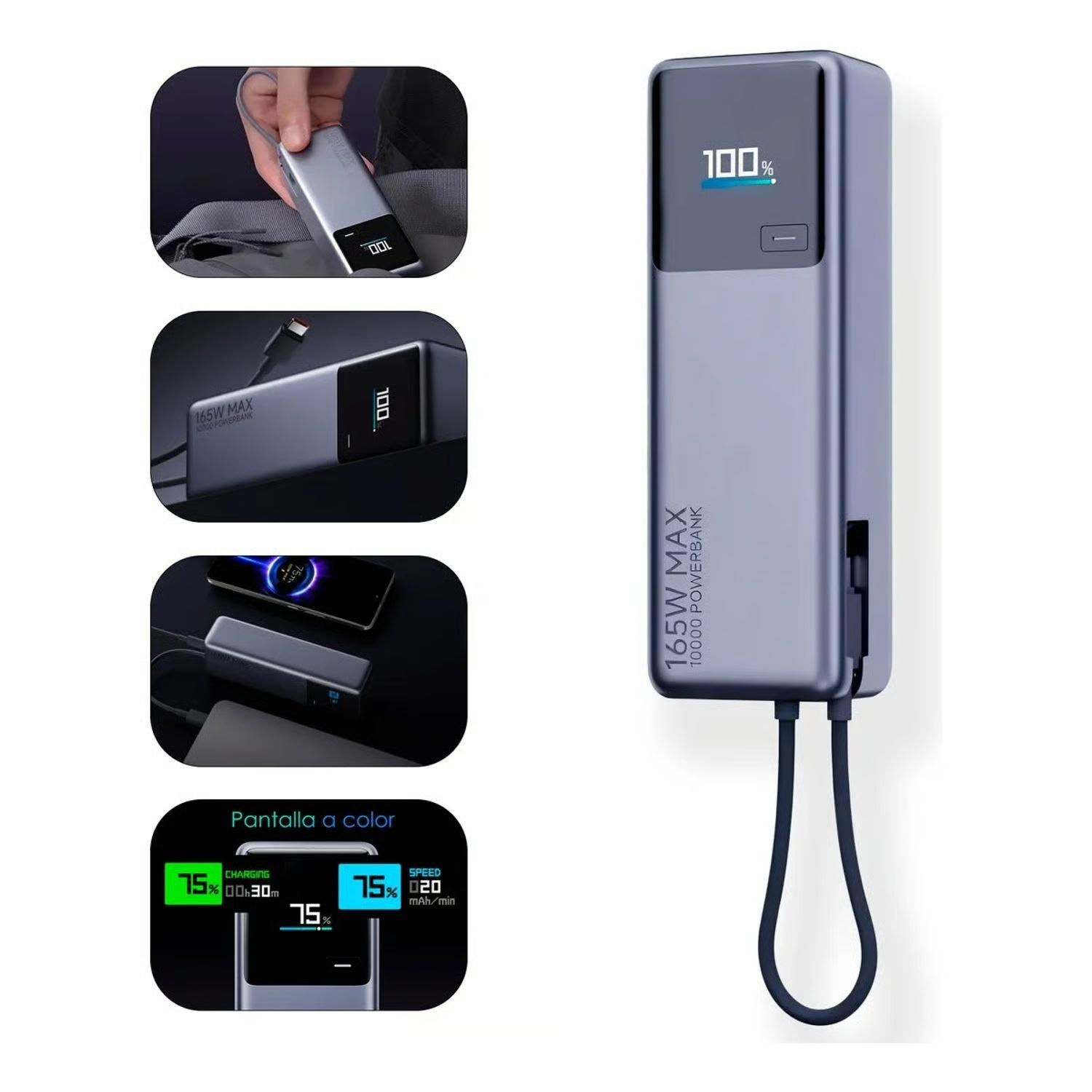 Xiaomi Power BanK 165W MAX 10000mAh Carga Ultra Rápida PB1165MI