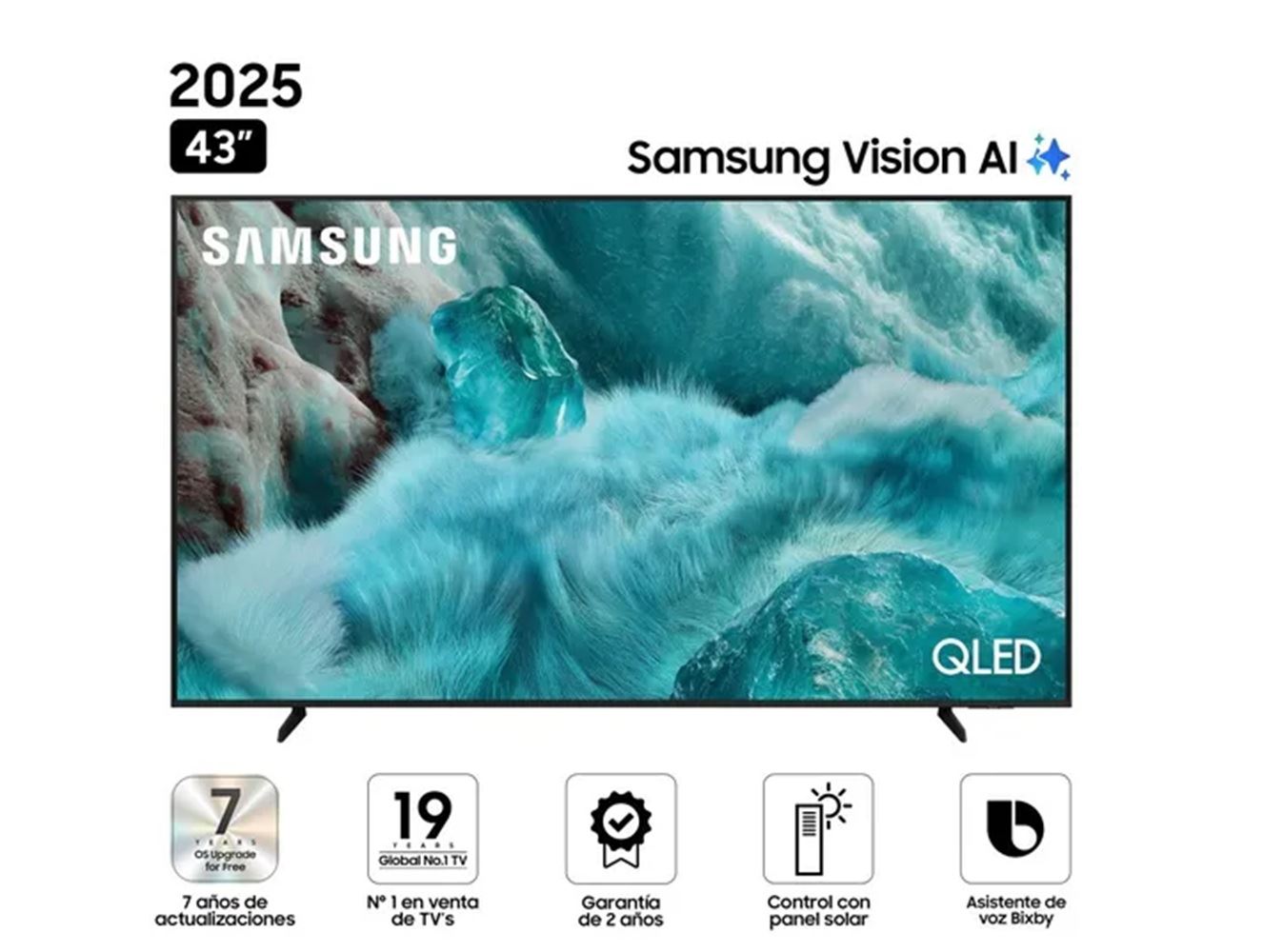 Televisor Samsung Smart TV 43 QLED 4K UHD QN43Q7FAAGXPE