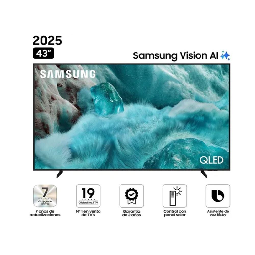 Televisor Samsung Smart TV 43 QLED 4K UHD QN43Q7FAAGXPE