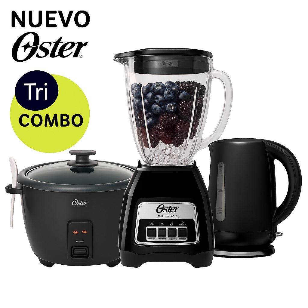 Tri-Combo Licuadora BLSTKAG-BPB +Olla CKSTRCB10DFBLK + BVSTKT3101