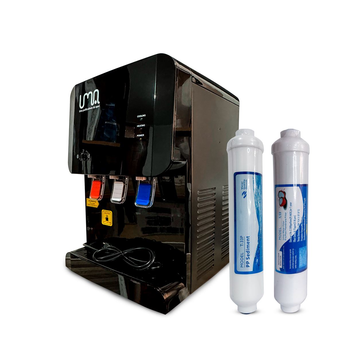 Mini Dispensador de agua con doble filtro - UltraBlack