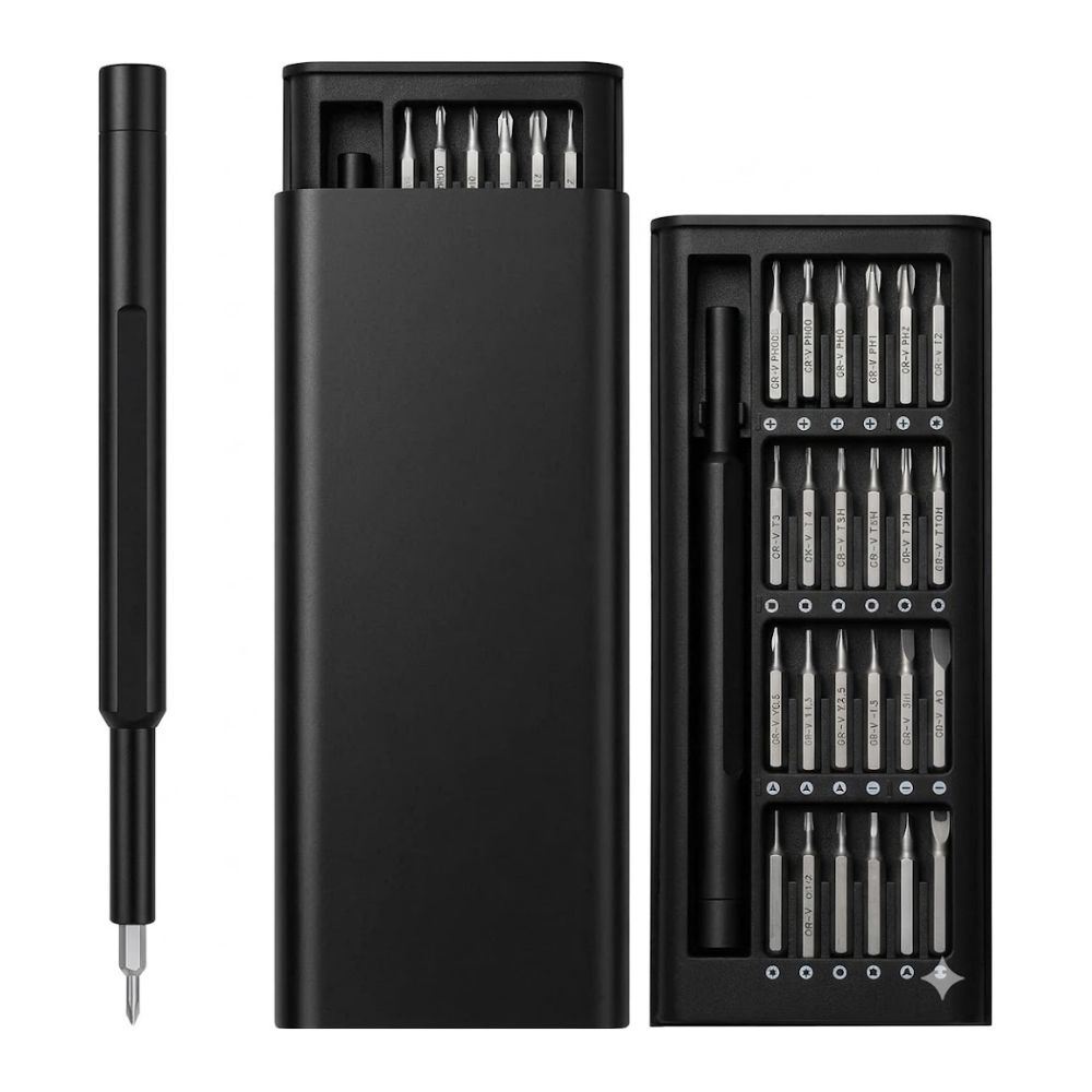 Juego de 25 Mini Destornilladores de Precisión Magnéticos Premium