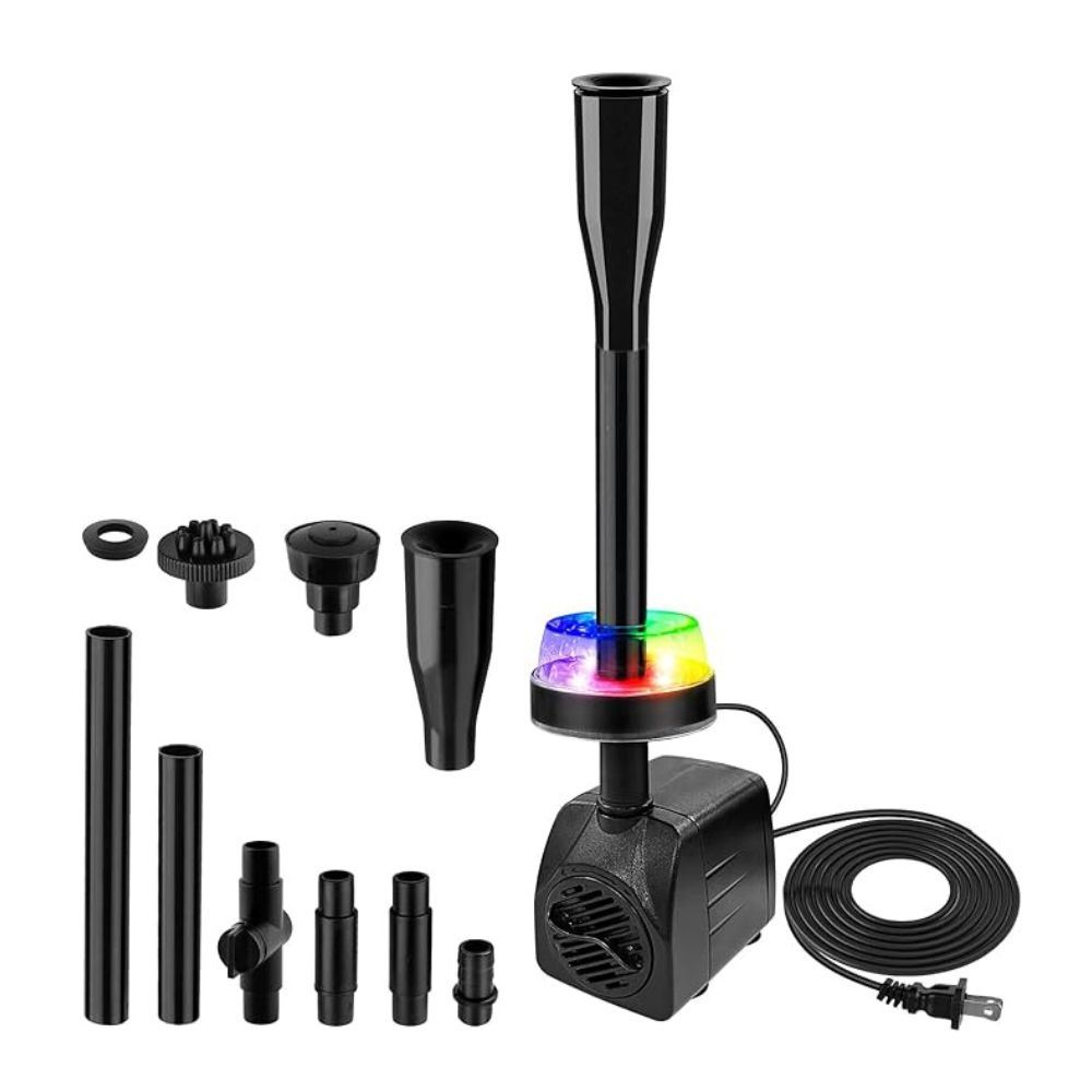 Bomba Sumergible 800 L/H con Luces LED 110 VOLTIOS