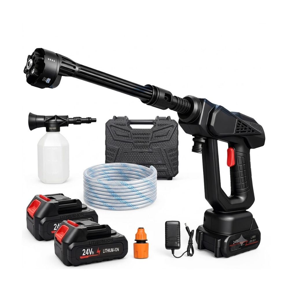 Hidrolavadora Inalámbrica Portátil 24V 4000 PSI + 2 Baterías