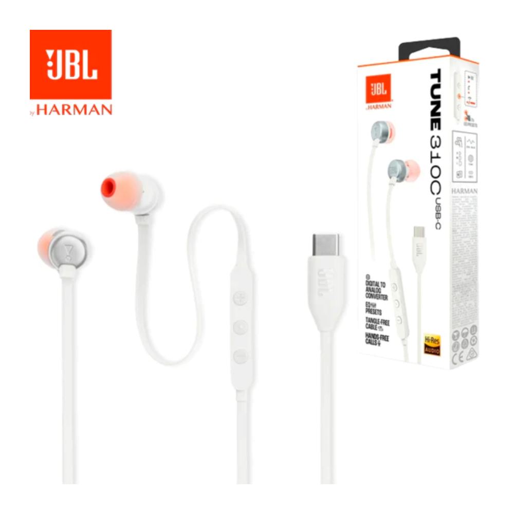 FU JBL Audifonos USB-C HI-RES Extra Bass + Ecualizador Tune 310C - AM7845793799