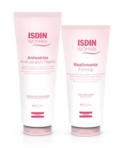 Pack Isdin Woman Reafirmante 200 Ml 1 Und + Isdin Woman Antiestrías 250 Ml 1 Und