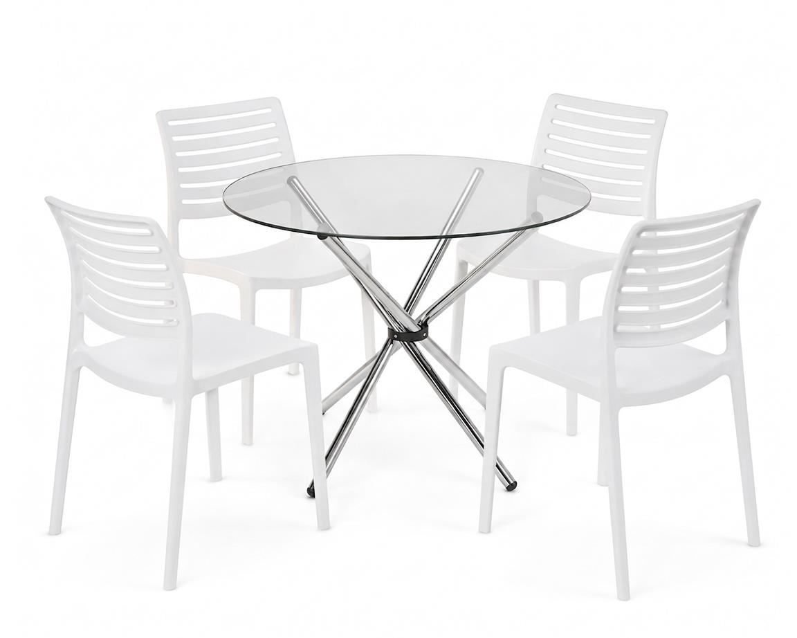 Juego comedor de 4 sillas Rauny DA90 1LY