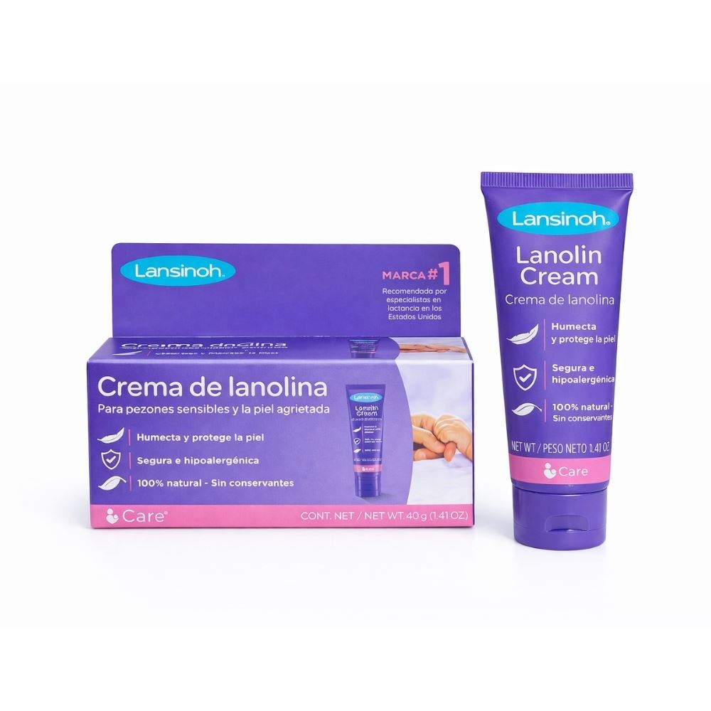 Crema de Lanolina 40g 100% Natural para Pezones Agrietados
