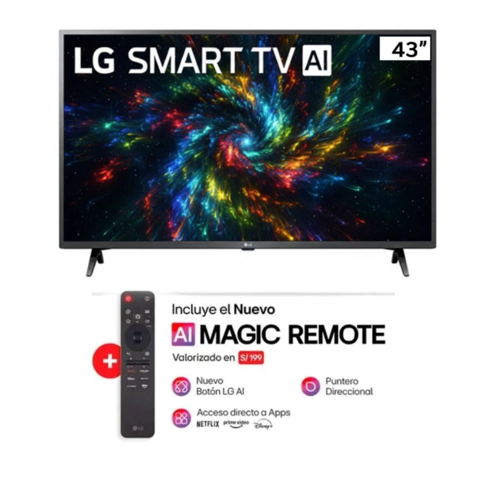 Televisor LG 43" LED FHD THINQ AI SMART 43LR6000PSA + Magic 2025