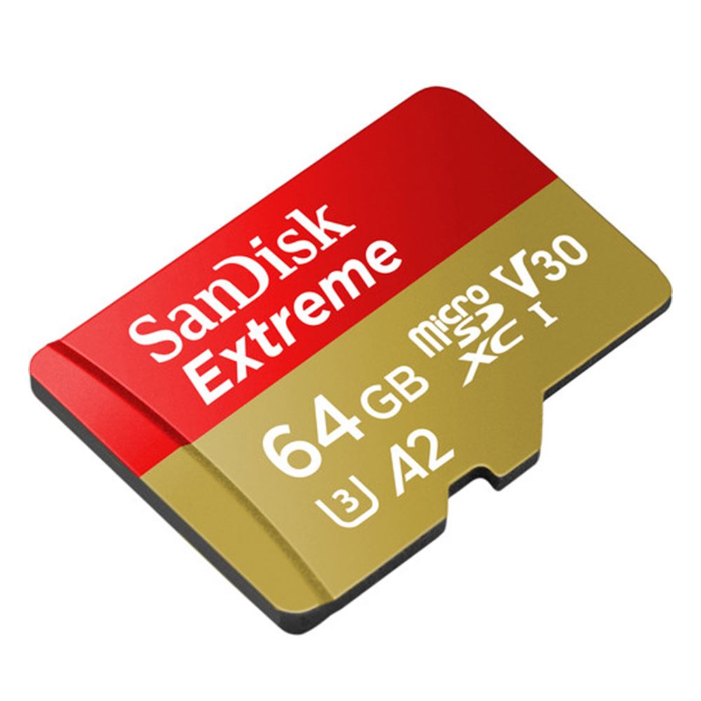 Memoria Micro SD Sandisk 64GB Extreme - R:170mb - W:80mb