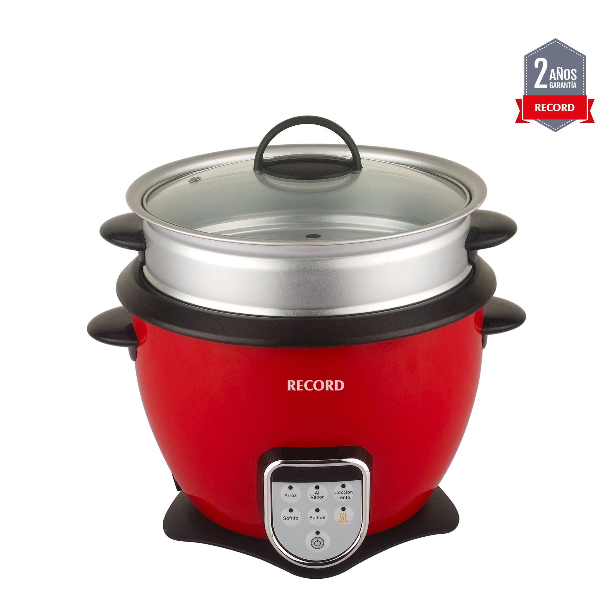 Record Olla Arrocera Multifuncional 1.8L Roja