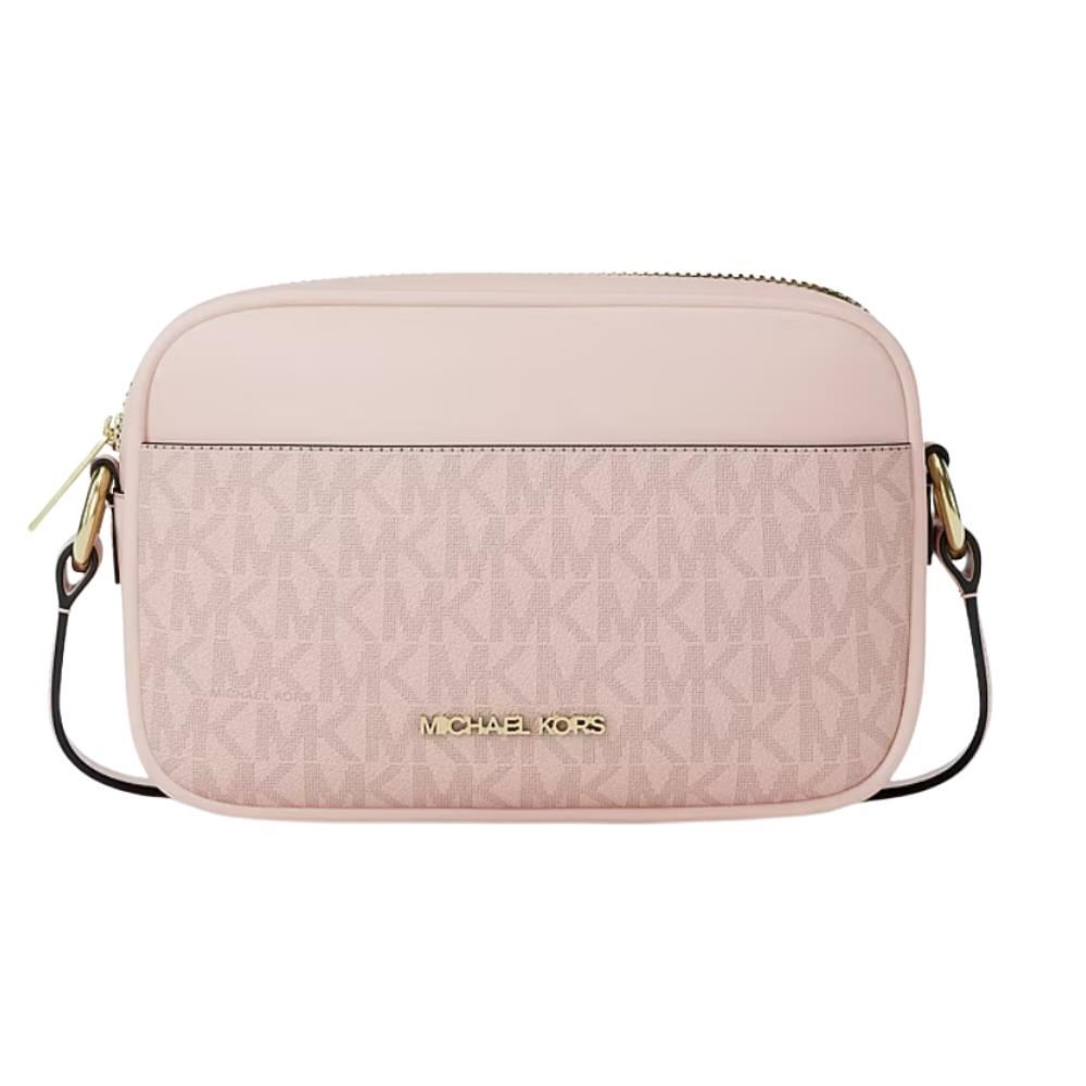 CARTERA CROSSBODY MICHAEL KORS JET SET TRAVEL SMALL SIGNATURE - PINK