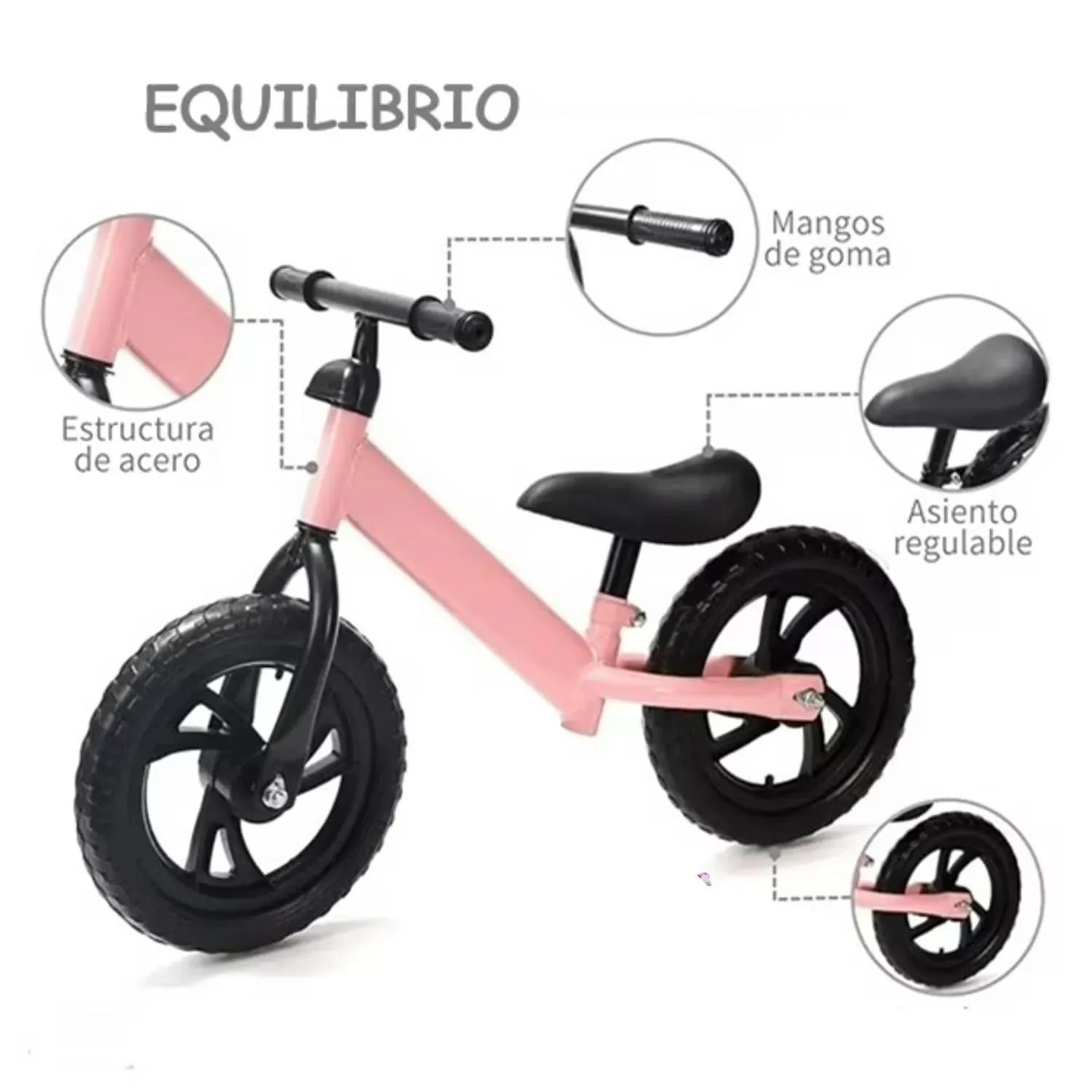 Bicicleta de Equilibrio Aro 12 PVC - Color Rosa