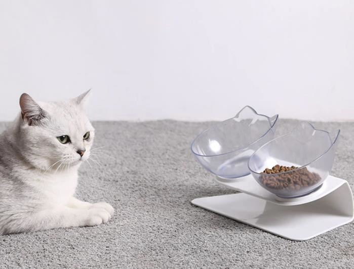 PLATO ELEVADO DOBLE MASCOTAS