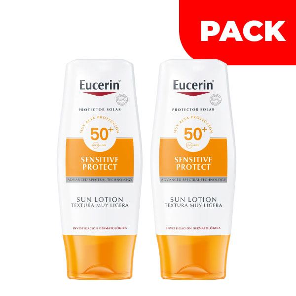 Dúo Pack Eucerin Sun Lotion Textura Muy Ligera - Frasco 150 ML