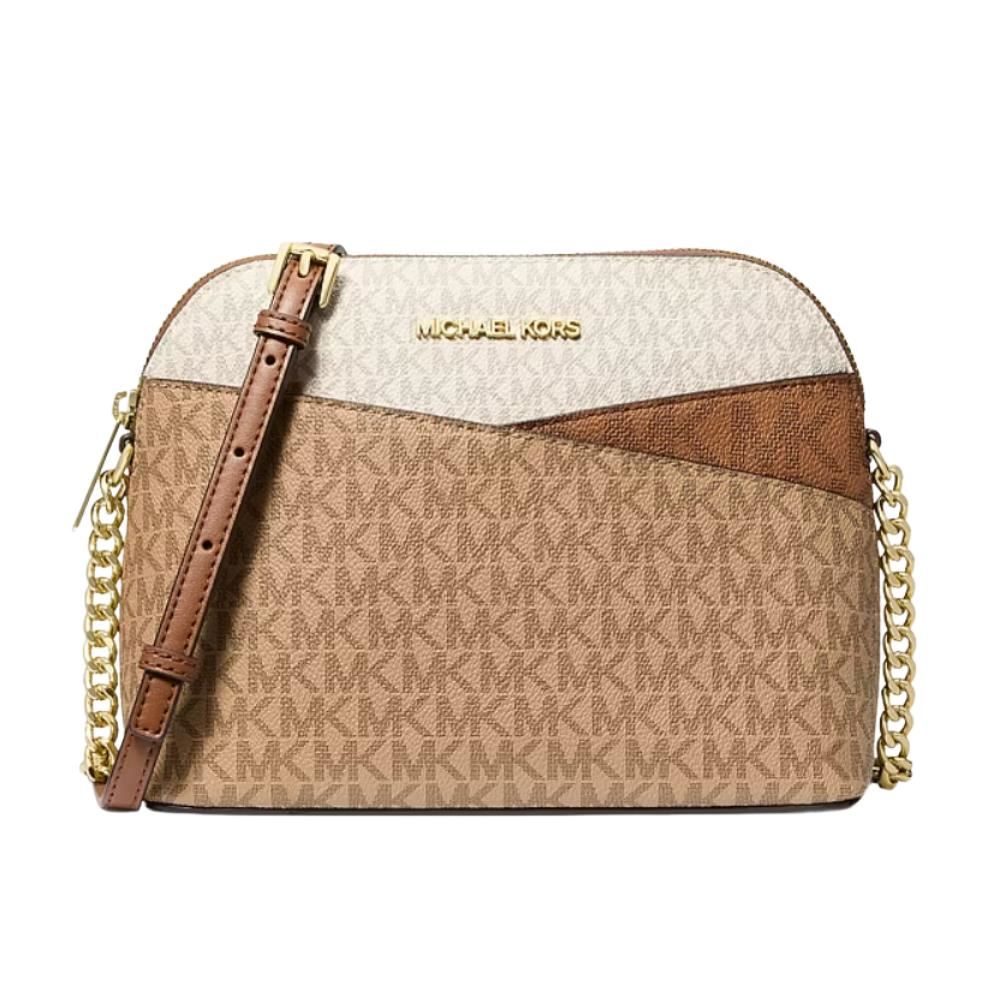 CARTERA CROSSBODY MICHAEL KORS JET SET MEDIUM COLOR-BLOCK - CAMEL